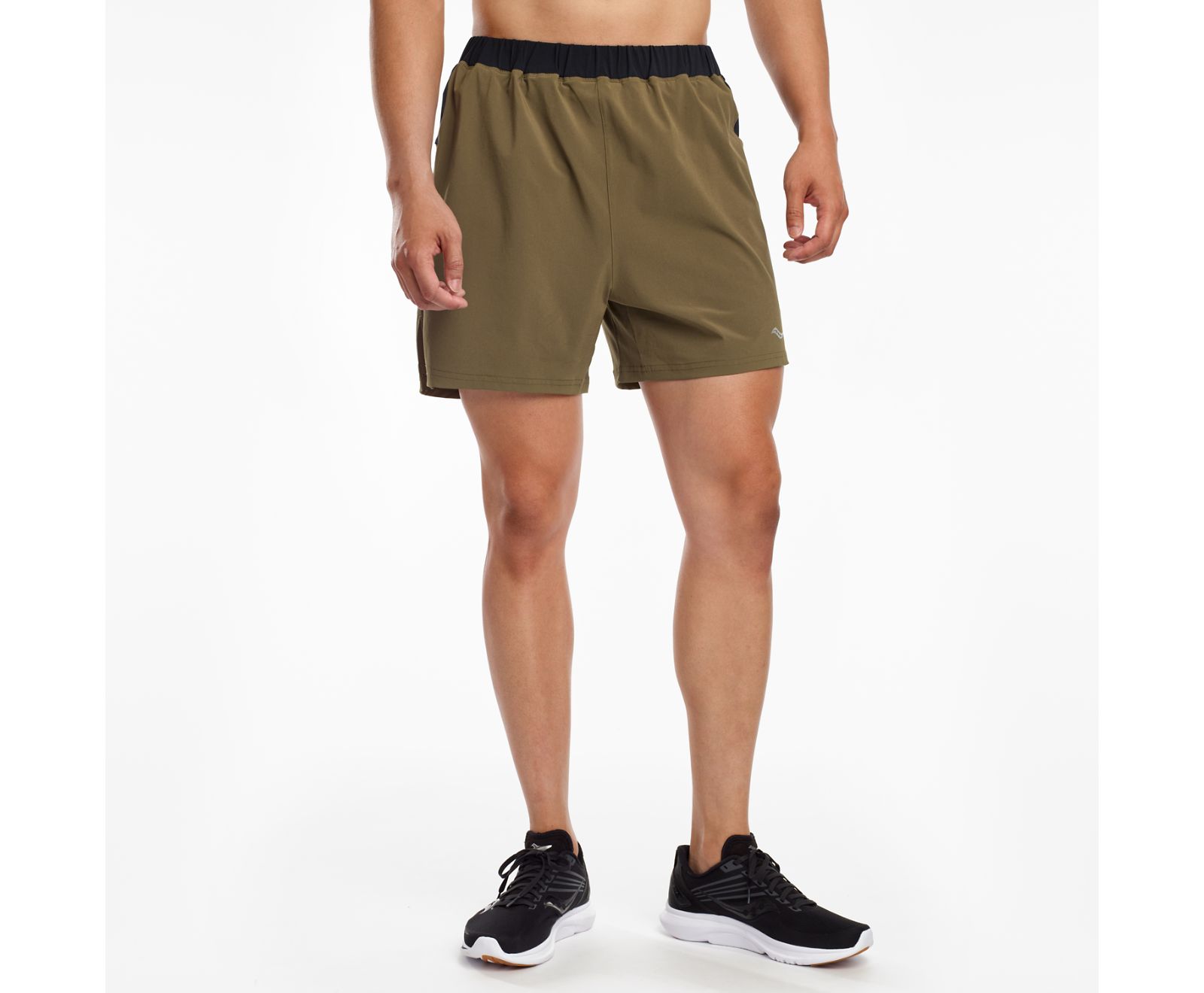 Saucony Outpace 5" Shorts Herr Mörkolivgröna | Sverige 651SGL